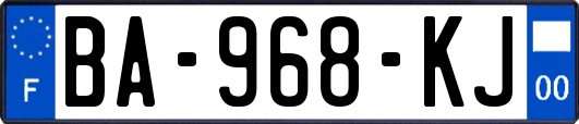 BA-968-KJ