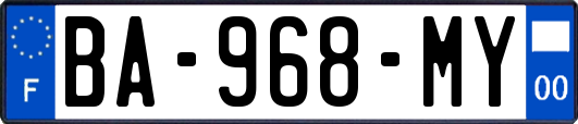 BA-968-MY