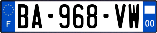 BA-968-VW