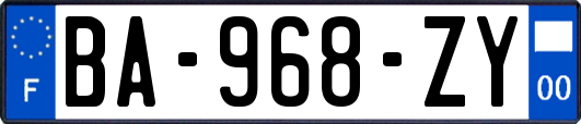 BA-968-ZY