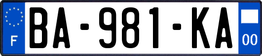 BA-981-KA