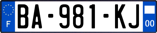 BA-981-KJ
