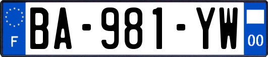BA-981-YW