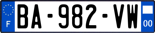 BA-982-VW