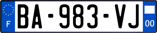 BA-983-VJ