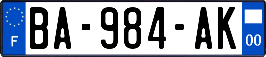 BA-984-AK