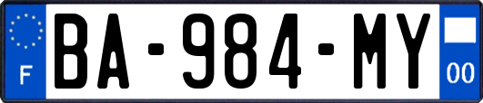 BA-984-MY