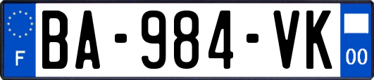 BA-984-VK