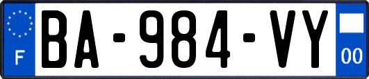 BA-984-VY