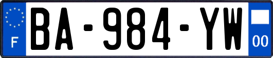 BA-984-YW
