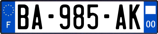 BA-985-AK