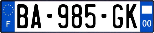 BA-985-GK