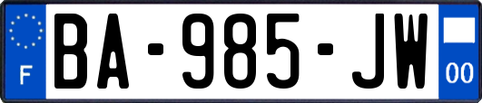 BA-985-JW