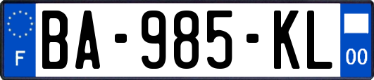 BA-985-KL
