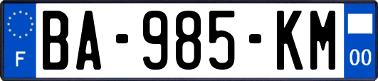 BA-985-KM