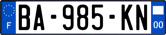 BA-985-KN