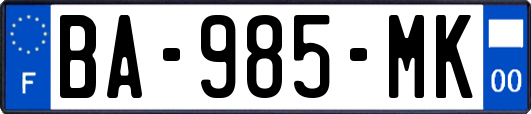 BA-985-MK
