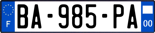 BA-985-PA