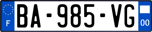 BA-985-VG