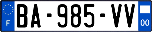 BA-985-VV