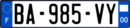 BA-985-VY