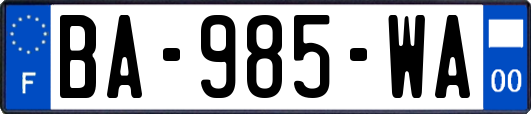 BA-985-WA