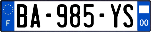 BA-985-YS