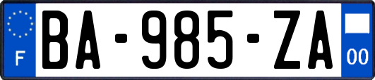 BA-985-ZA