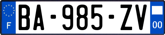 BA-985-ZV