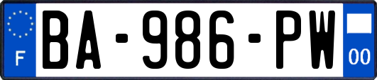 BA-986-PW