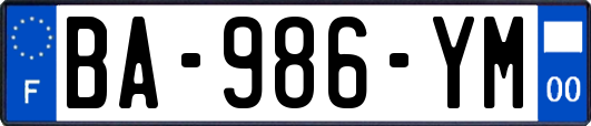 BA-986-YM