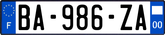 BA-986-ZA