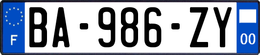 BA-986-ZY