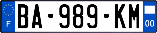 BA-989-KM