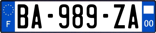 BA-989-ZA