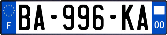 BA-996-KA