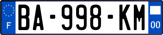 BA-998-KM