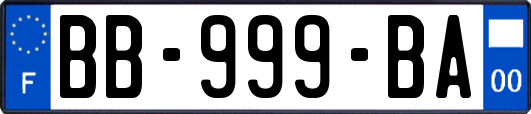 BB-999-BA