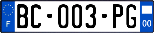 BC-003-PG