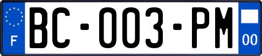 BC-003-PM
