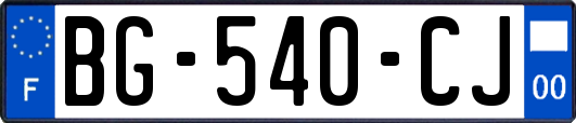 BG-540-CJ