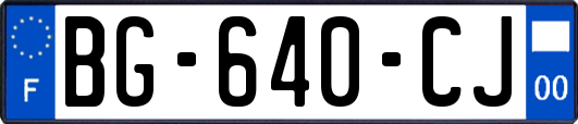 BG-640-CJ