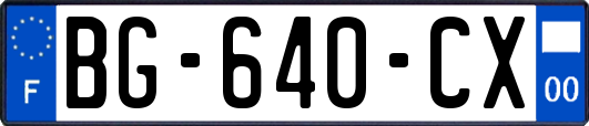 BG-640-CX
