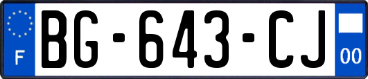 BG-643-CJ