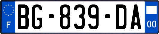 BG-839-DA