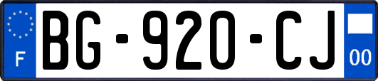 BG-920-CJ