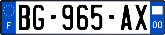 BG-965-AX