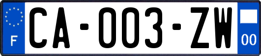 CA-003-ZW