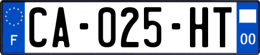 CA-025-HT