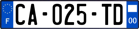 CA-025-TD